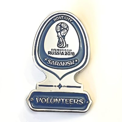 Значок из металла для волонтеров